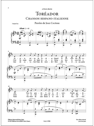 50 mélodies. Voix haute - POULENC - Partition - Mélodies